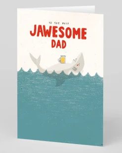 Kong-Yew Wong Birthday|Birthday Cards*Personalised Jawsome Dad Greeting Card | Ohh Deer