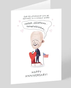 Ohh Deer Anniversary*Personalised Joe Biden Weird Noise Anniversary Card |