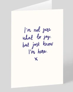 Ohh Deer Thinking Of You|Sympathy*Personalised Just Know I'm Here Greeting Card |
