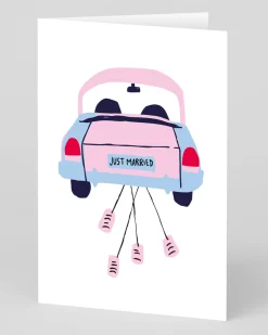 Badger u0026 Burke Congratulations|Wedding*Personalised Just Married Car Greeting Card | Ohh Deer