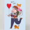 Daria Solak Father's Day|Father's Day Cards*Personalised Kids And Dog Father's Day Card | Ohh Deer