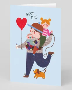 Daria Solak Father's Day|Father's Day Cards*Personalised Kids And Dog Father's Day Card | Ohh Deer