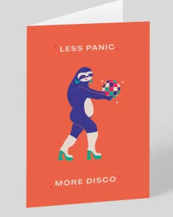 Betiobca Birthday|Birthday Cards*Personalised Less Panic More Disco Sloth Greeting Card | Ohh Deer