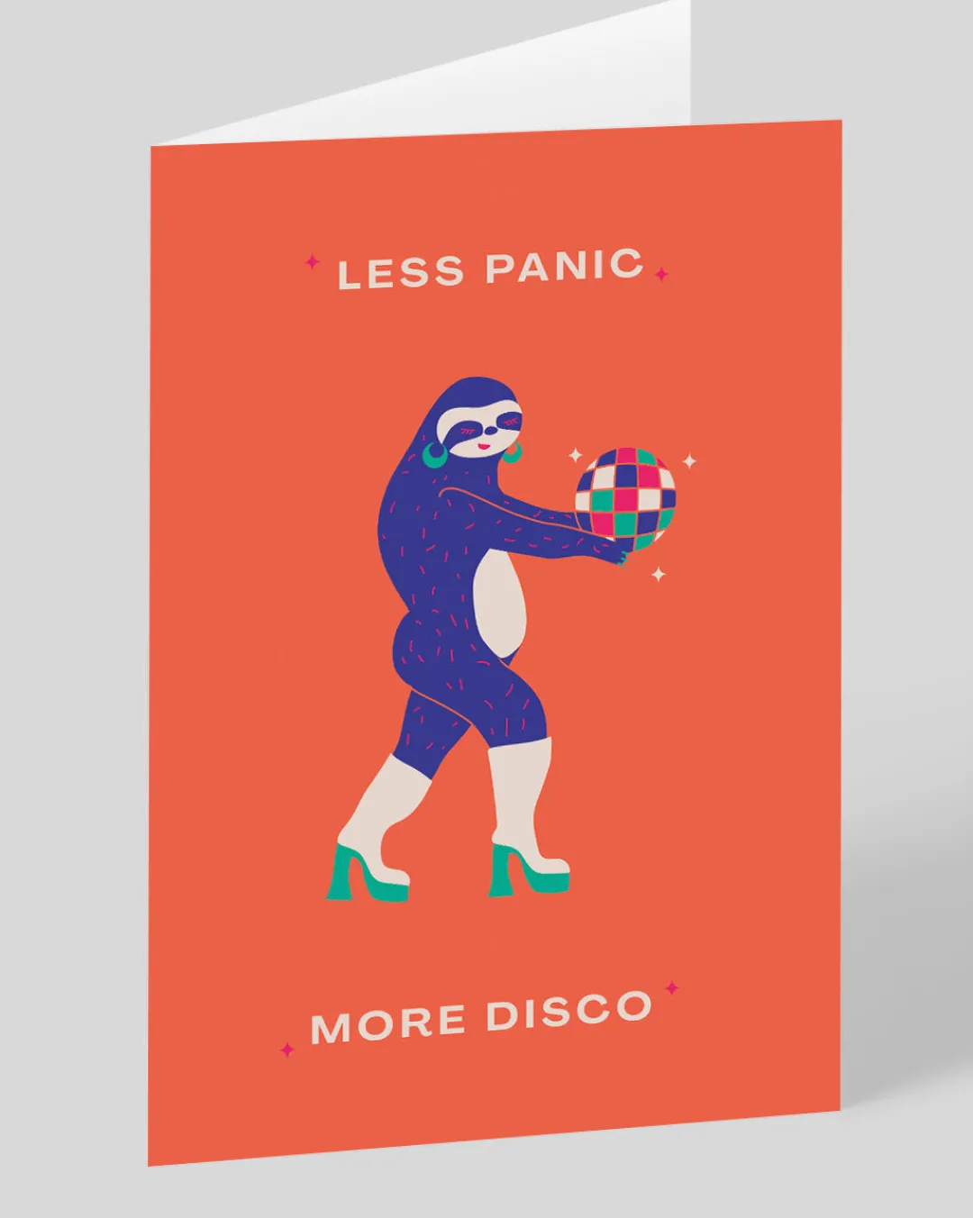 Betiobca Birthday|Birthday Cards*Personalised Less Panic More Disco Sloth Greeting Card | Ohh Deer