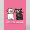 Gemma Correll Valentine's Day|Anniversary*Personalised Let's Stick Together Greeting Card | Ohh Deer