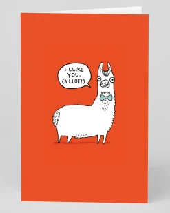 Gemma Correll Valentine's Day|Anniversary*Personalised Like You Llama Greeting Card | Ohh Deer