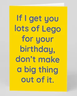 Barry Dunstall Birthday|Birthday Cards*Personalised Lots of Lego Joke Birthday Card | Ohh Deer