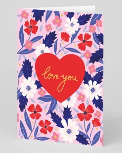 Ohh Deer Valentine's Day|Anniversary*Personalised Love You Floral Card |