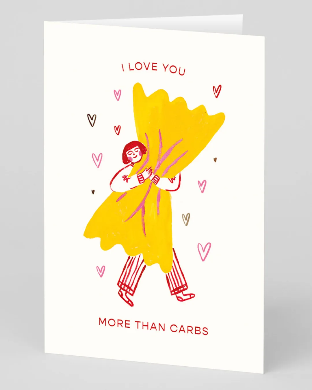 Emily Doliner Valentine's Day|Anniversary*Personalised Love You More Than Carbs Card | Ohh Deer