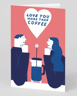 Max Machen Valentine's Day|Anniversary*Personalised Love You More Than Coffee Card | Ohh Deer
