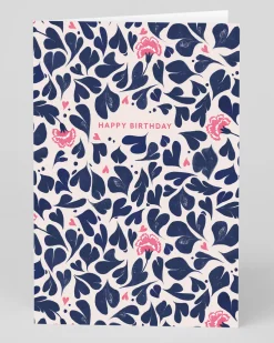 Cath Kidston Birthday|Birthday Cards*Personalised Marble Hearts and Flowers Birthday Card | Ohh Deer