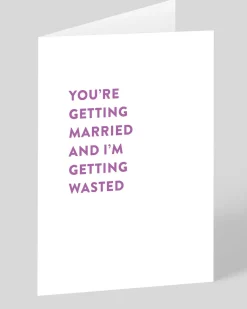 Stormy Knight Congratulations|Wedding*Personalised Married And Wasted Wedding Card