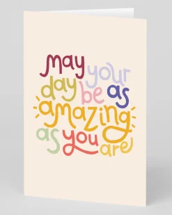 Raspberry Blossom Birthday|Birthday Cards*Personalised May Your Day Be As Amazing As You Are Greeting Card | Ohh Deer