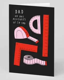 Badger u0026 Burke Father's Day|Birthday*Personalised Measure Up Dad Greeting Card | Ohh Deer