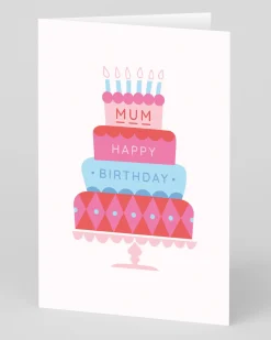 Ohh Deer Birthday|Birthday Cards*Personalised Mum Cake Birthday Card |