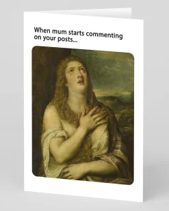 Ohh Deer Mother's Day|Birthday*Personalised Mum Commenting On Your Posts Greeting Card |