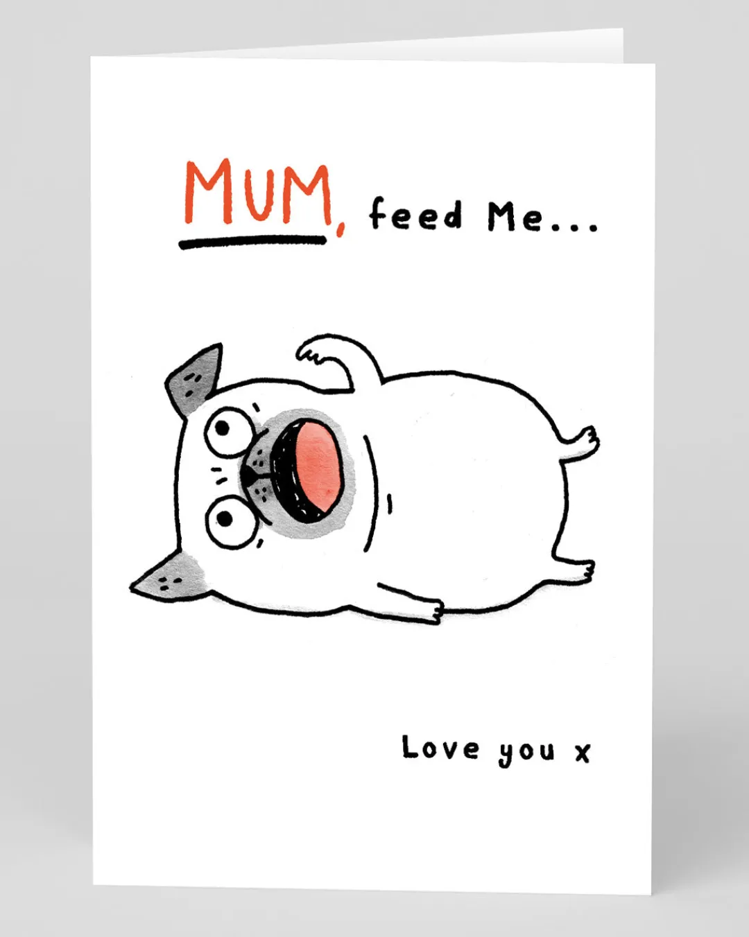 Gemma Correll Mother's Day|Birthday*Personalised Mum Feed Me Greeting Card | Ohh Deer