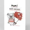 Gemma Correll Birthday|Birthday Cards*Personalised Mum Happy Birthday Pug | Ohh Deer