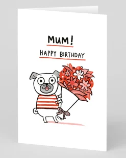Gemma Correll Birthday|Birthday Cards*Personalised Mum Happy Birthday Pug | Ohh Deer