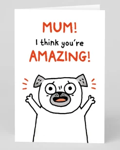 Gemma Correll Birthday|Mother's Day*Personalised Mum I Think You're Amazing! Greeting Card | Ohh Deer