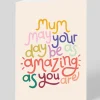 Raspberry Blossom Mother's Day|Birthday*Personalised Mum May Your Day Be As Amazing As You Are Greeting Card | Ohh Deer