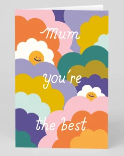 Elizabeth Olwen Mother's Day|Birthday*Personalised Mum You're The Best Rainbows Greeting Card | Ohh Deer
