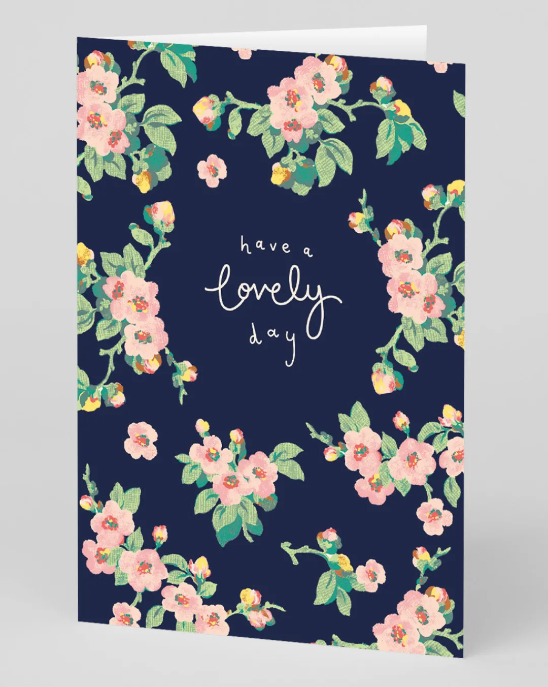 Cath Kidston Mother's Day|Wedding*Personalised Navy Floral Lovely Day Greeting Card | Ohh Deer