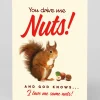 Offensive + Delightful Birthday|Anniversary*Personalised Nuts! Greeting Card | Ohh Deer