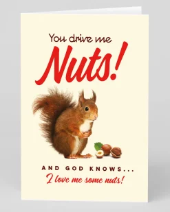 Offensive + Delightful Birthday|Anniversary*Personalised Nuts! Greeting Card | Ohh Deer