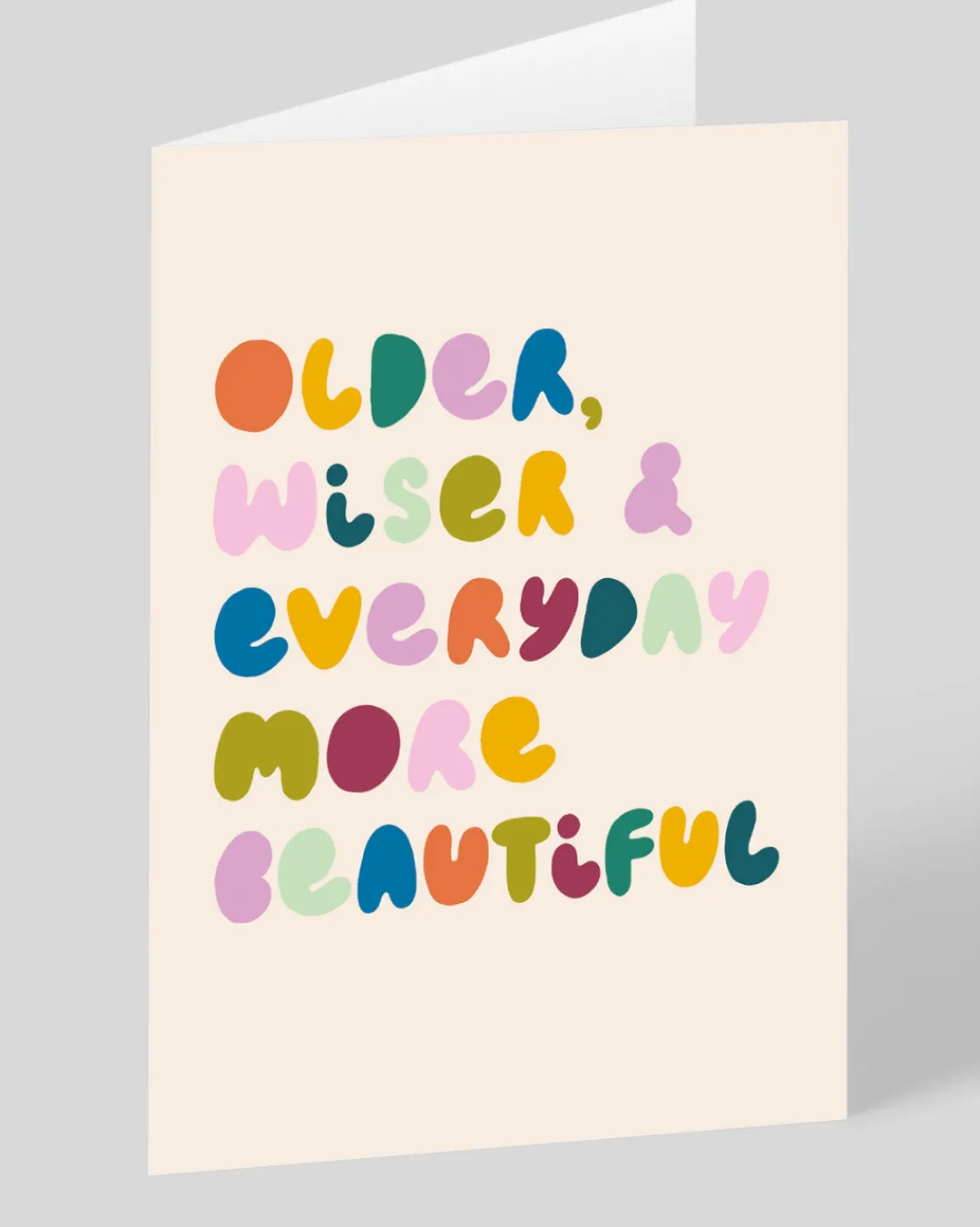 Raspberry Blossom Birthday|Birthday Cards*Personalised Older, Wiser & Everyday More Beautiful Greeting Card | Ohh Deer