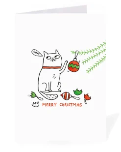 Gemma Correll Christmas|Christmas Cards*Personalised Oops Cat Christmas Card | Ohh Deer