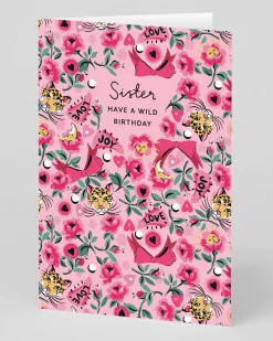 Cath Kidston Birthday|Birthday Cards*Personalised Pinball Tiger Ditsy Sister Wild Birthday Card | Ohh Deer