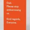 Twin Pines Father's Day|Father's Day Cards*Personalised Please Stop Embarrassing Us Father's Day Card | Ohh Deer