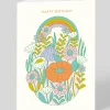 Elizabeth Olwen Birthday|Birthday Cards*Personalised Rainbows and flowers Birthday Card | Ohh Deer