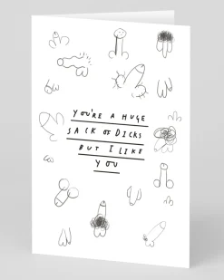 Jordan Carter Valentine's Day|Birthday*Personalised Sack 'O Dicks Greeting Card | Ohh Deer