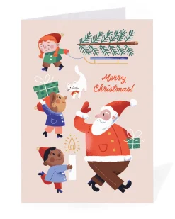 Ohh Deer Christmas|Christmas Cards*Personalised Santa and Elves Christmas Card |