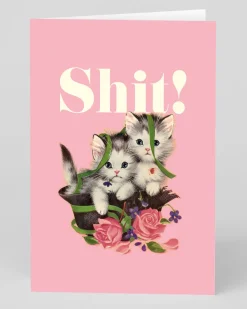 Offensive + Delightful Birthday|Birthday Cards*Personalised Shit! Kitties Greeting Card | Ohh Deer