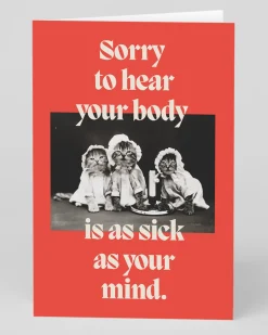 Betiobca Get Well Soon*Personalised Sick As Your Mind Get Well Soon Card | Ohh Deer