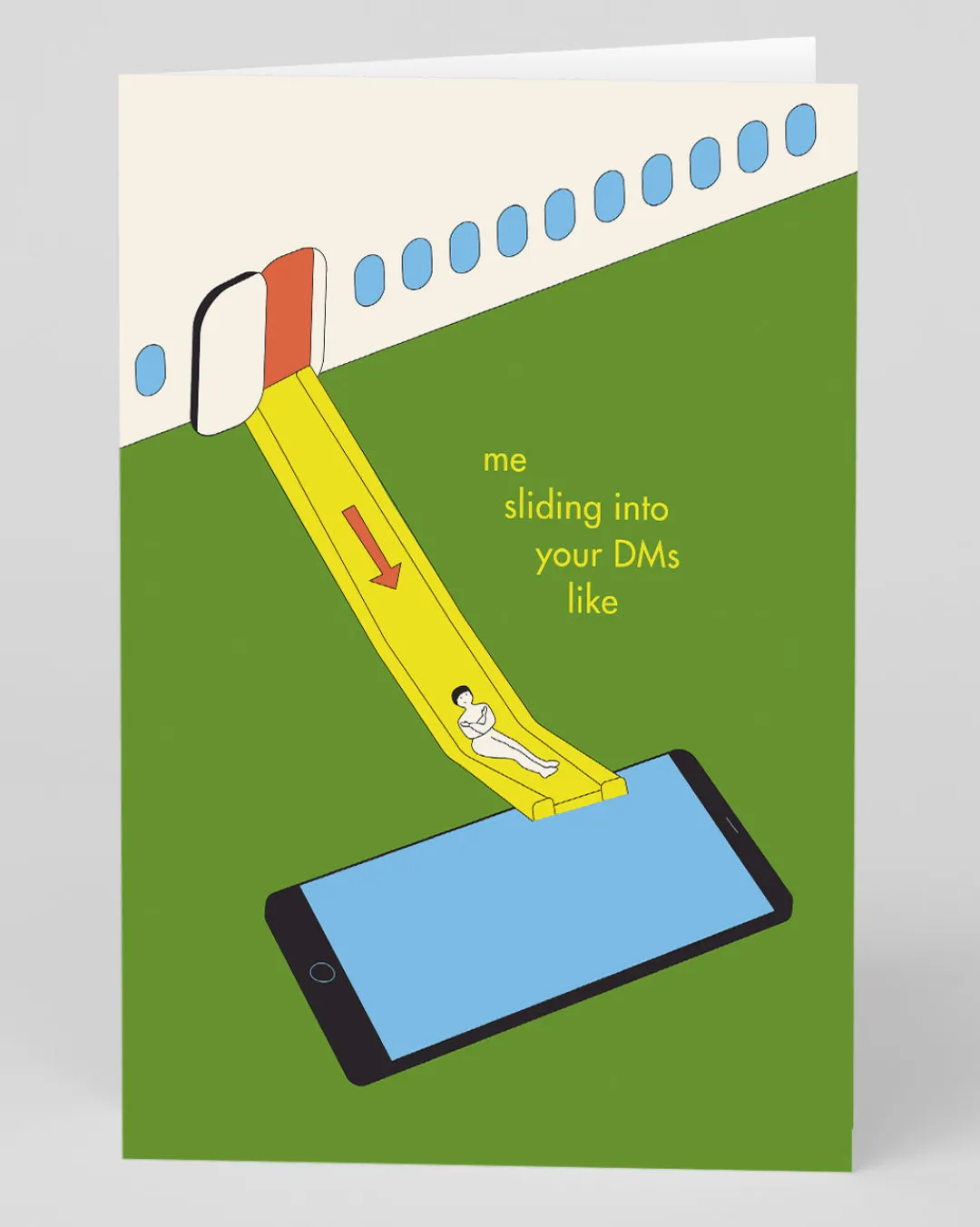 Betiobca Valentine's Day|Anniversary*Personalised Sliding Into DMs Greeting Card | Ohh Deer