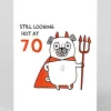 Gemma Correll Birthday|Birthday Cards*Personalised Still Looking Hot 70th Birthday Card | Ohh Deer