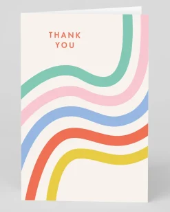 Ohh Deer Thank You*Personalised Thank You Stripes Greeting Card |