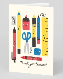 Ohh Deer Thank You*Personalised Thank You Teacher Stationery Greeting Card |