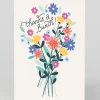 Ohh Deer Thank You*Personalised Thanks A Bunch Flowers Greeting Card |