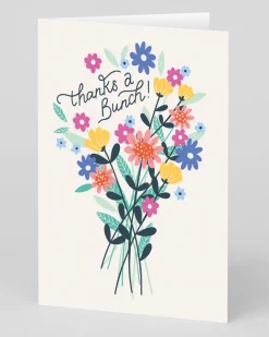 Ohh Deer Thank You*Personalised Thanks A Bunch Flowers Greeting Card |