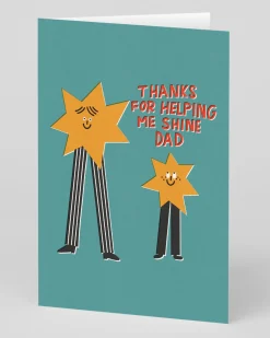 Hannah Bonn Father's Day|Father's Day Cards*Personalised Thanks For Helping Me Shine Father's Day Card | Ohh Deer
