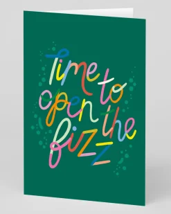 Raspberry Blossom Birthday|Congratulations*Personalised Time To Open The Fizz Greeting Card | Ohh Deer