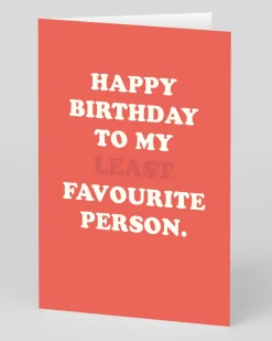 Ohh Deer Birthday|Birthday Cards*Personalised To My Least Fave Person Birthday Card |