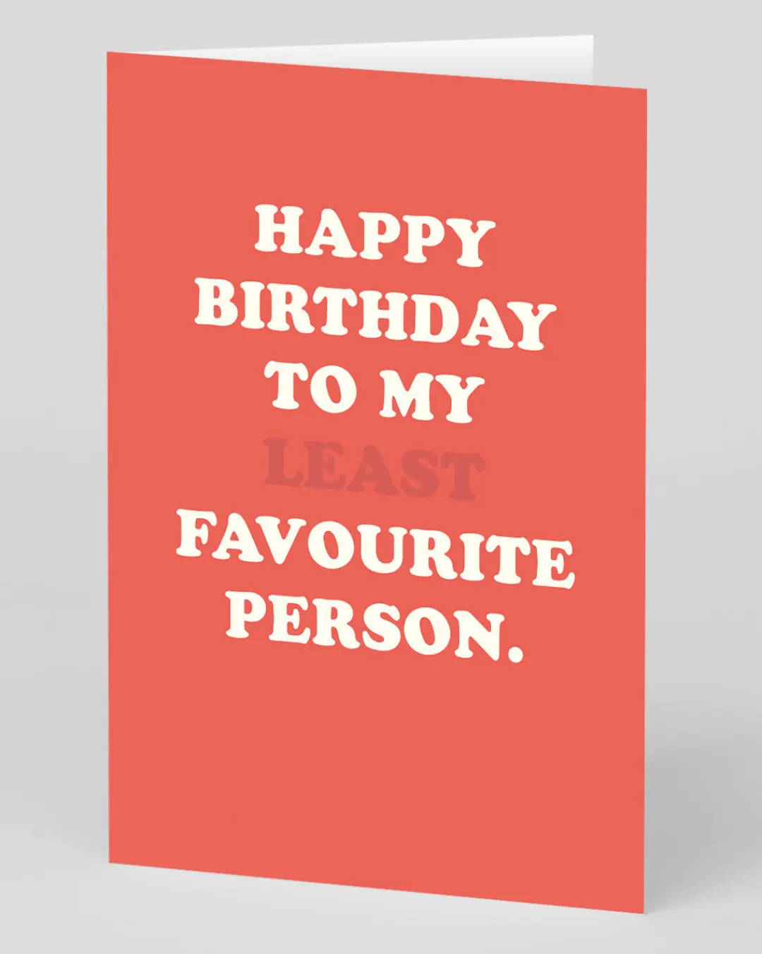 Ohh Deer Birthday|Birthday Cards*Personalised To My Least Fave Person Birthday Card |