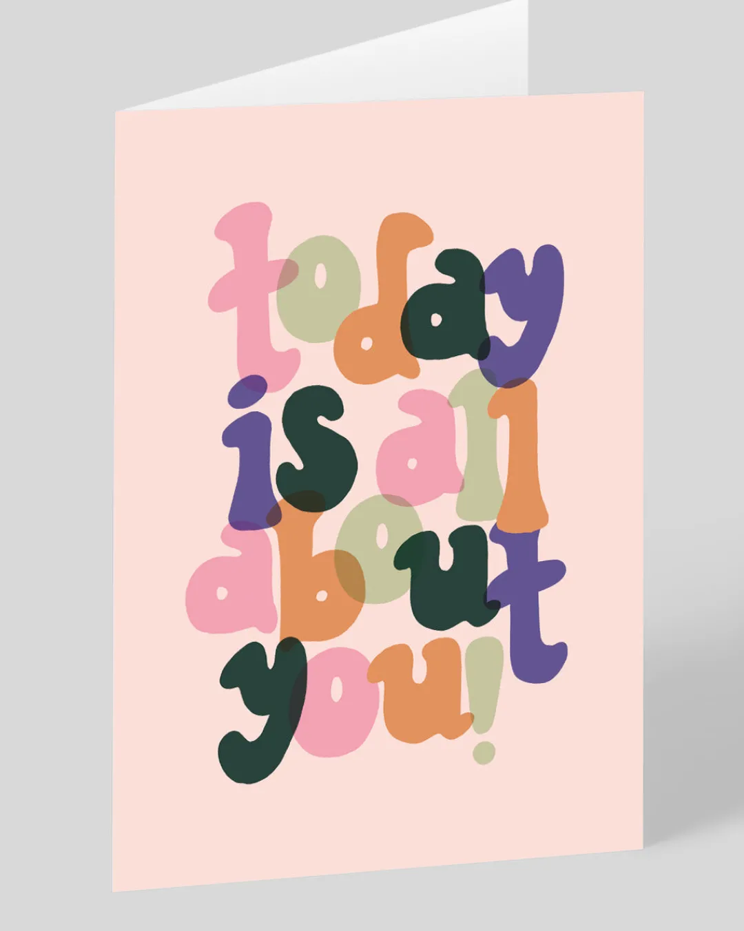 Raspberry Blossom Mother's Day|Birthday*Personalised Today Is All About You Greeting Card | Ohh Deer
