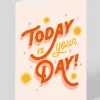 Steffi Lynn Birthday|Congratulations*Personalised Today Is Your Day Greeting Card | Ohh Deer